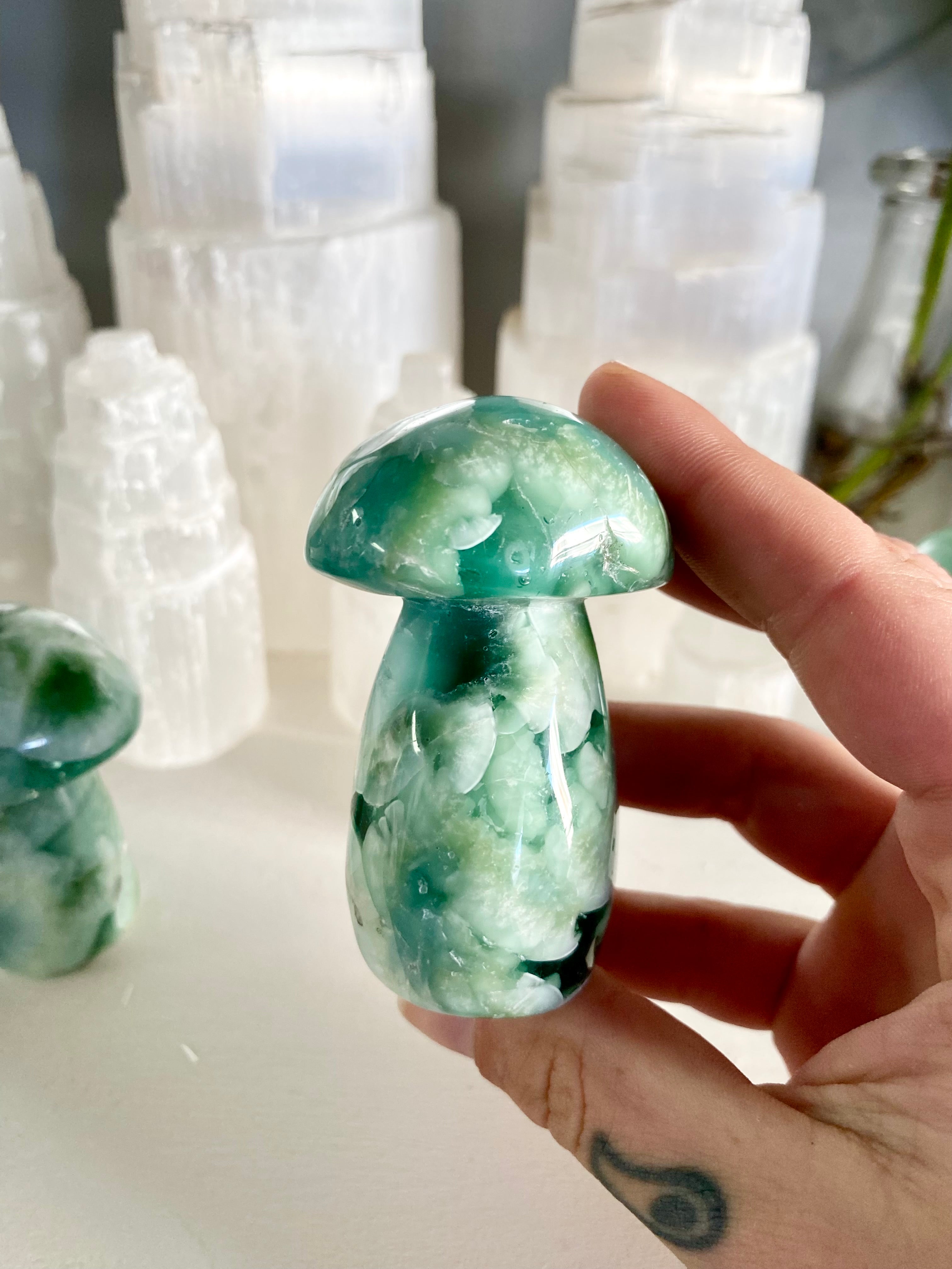 Fluorite Mushroom