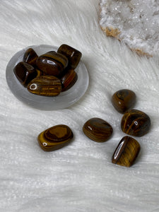 Tigers Eye Tumbled