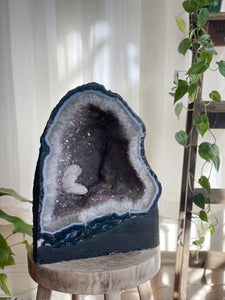 50kg Spirit Quartz x Amethyst x Moss Agate x Blue Lace Agate Cave