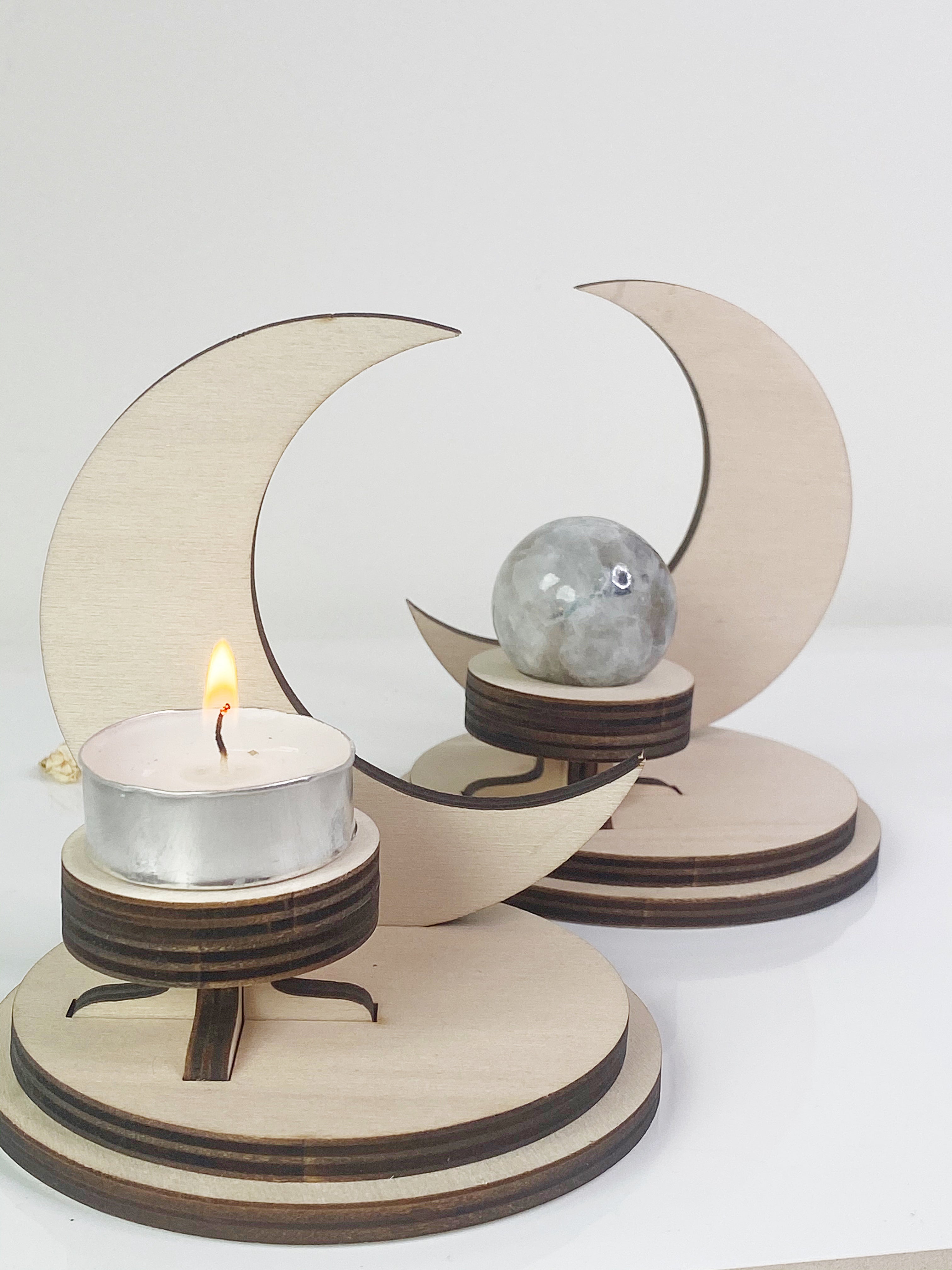 Wooden Moon Display