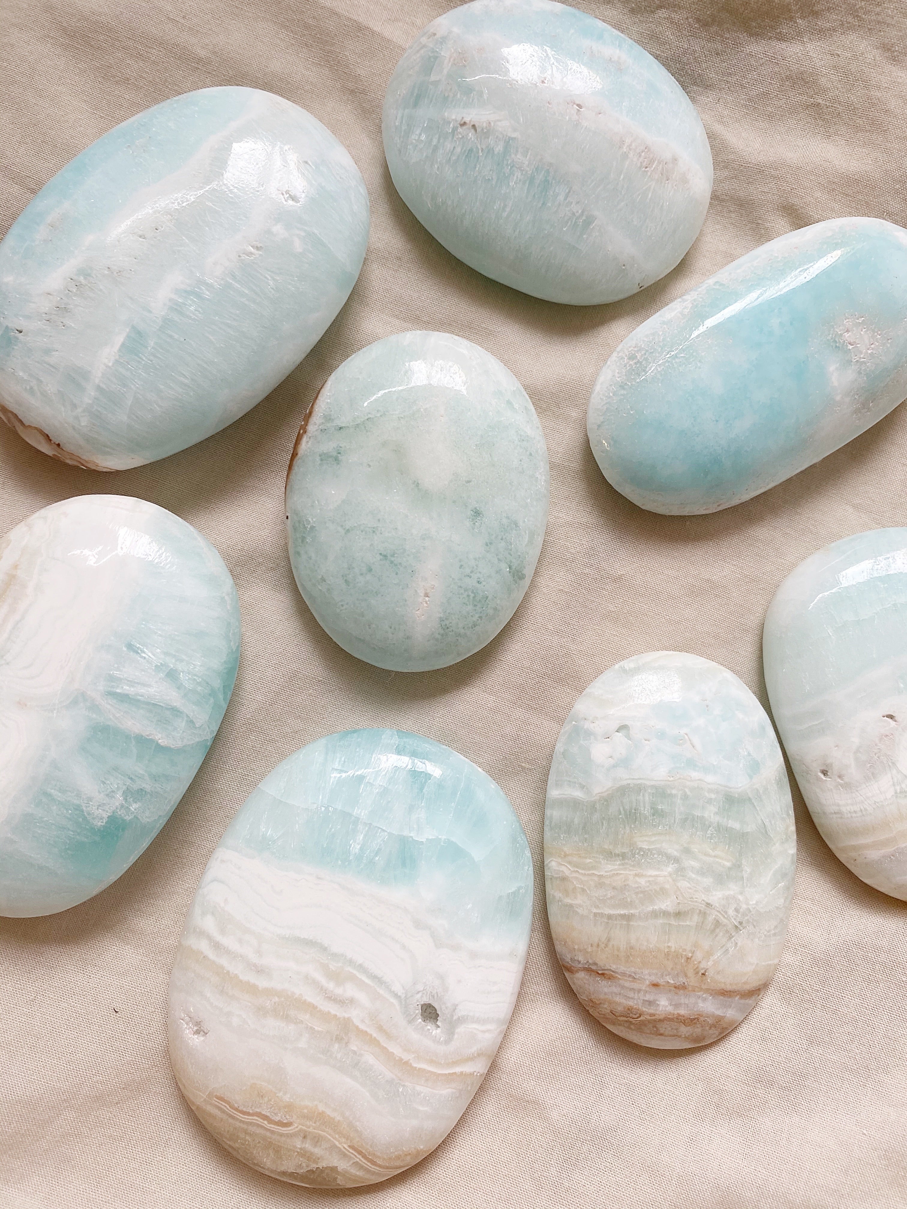 Caribbean Calcite Palm Stone