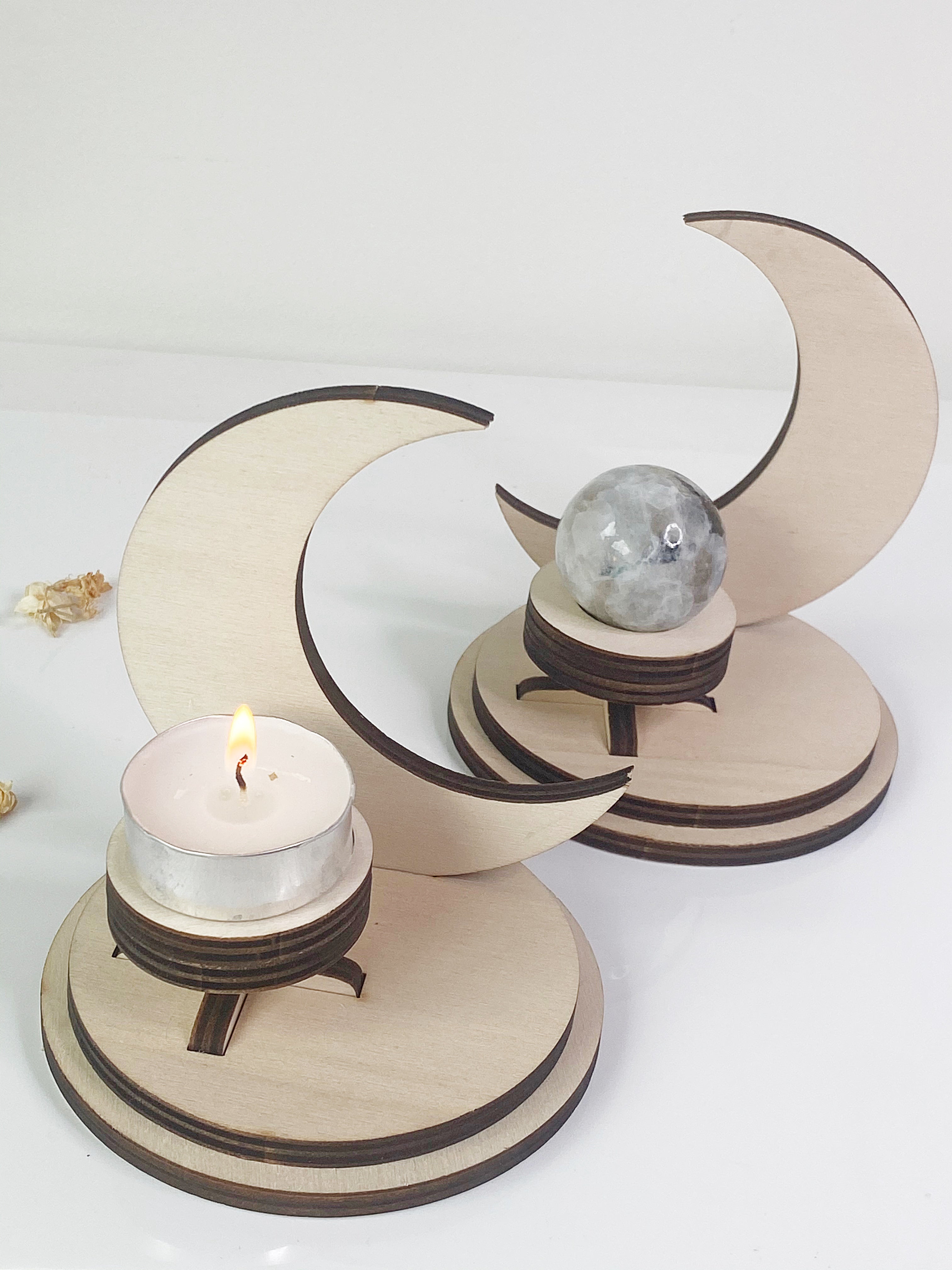 Wooden Moon Display