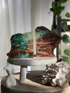 Chrysoprase Bookends